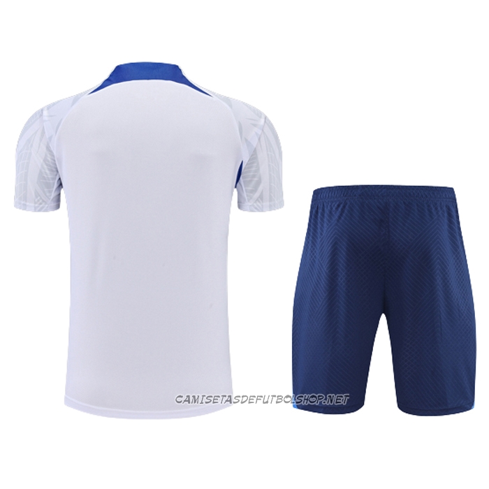 Chandal del Francia 22-23 Manga Corta Blanco - Pantalon Corto